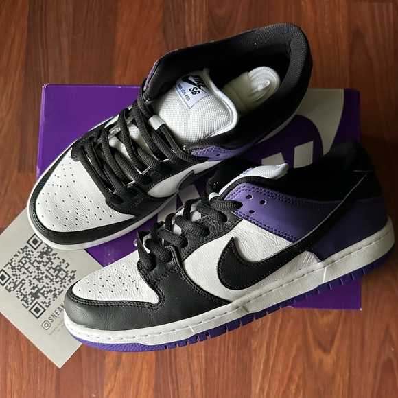 Nike SB Dunk Low Court Purple Size BQ6817-500 Free Fast